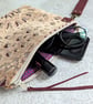 Clutch Pouch Bag - Chenille Large Pouch Bag with Detachable Leather Strap - Image 7