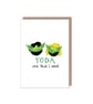 Yoda Valentines Anniversary Birthday Star Wars Grease Card