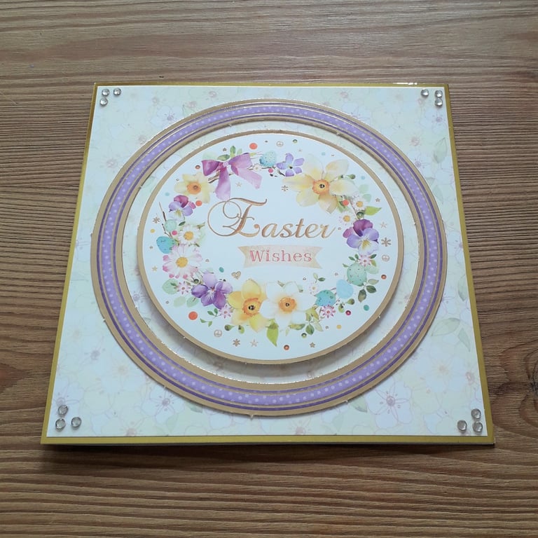 Floral Easter Wishes Card