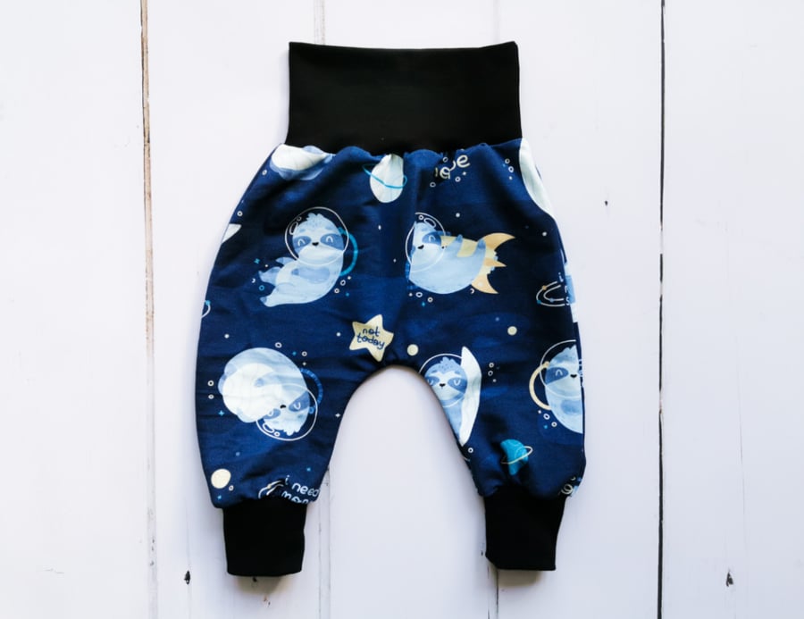 sloths harem pants, baby clothes, baby gift