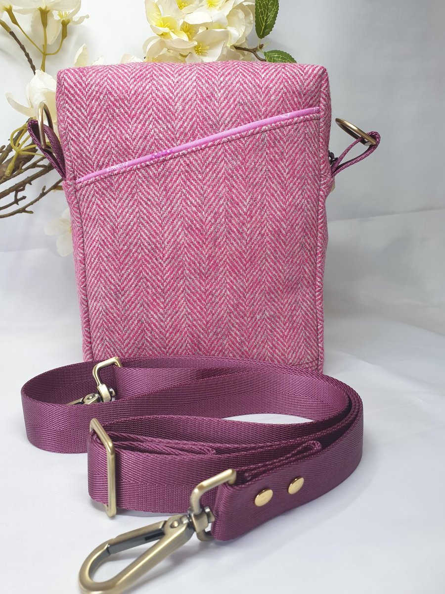 Yorkshire tweed crossbody bag
