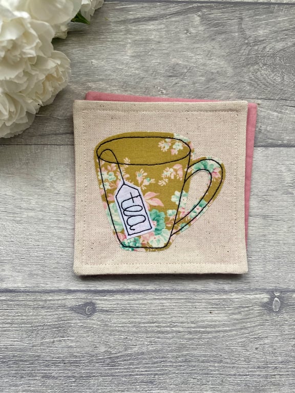 Coaster, floral tea coaster