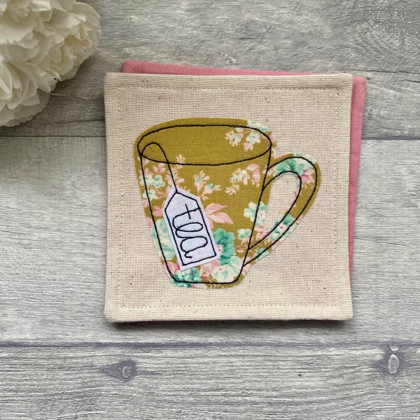 Coaster, floral tea coaster
