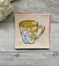 Coaster, floral tea coaster