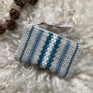 Woolly Wallet - Teal. Handwoven in Wales