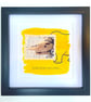 Rhino; framed image, mounted and printed on card and handmade paper - Image 3