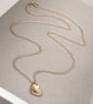 Handmade 9ct solid yellow, rose or white gold heart charm pendant and chain - Image 7