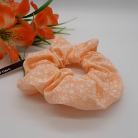 Scrunchie made using a peach and white floral fabric.  3 for 2 offer. 