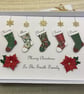 Personalised Family Christmas Card With Gift Box - Image 1