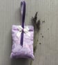 Hand Embroidered Silver Lavender Bag - Image 3