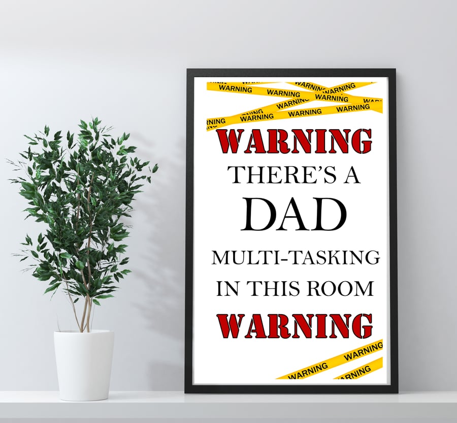 Fathers Day Gift, Funny Print, Bedroom Decor, Framed Gift, Kitchen Print
