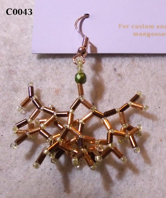 Fractal-style earrings (customisable)