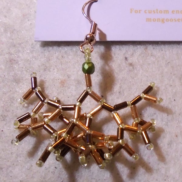 Fractal-style earrings (customisable)