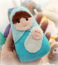 Felt Nativity Advent Garland. Handmade set of 24 felt decorations. - Image 3
