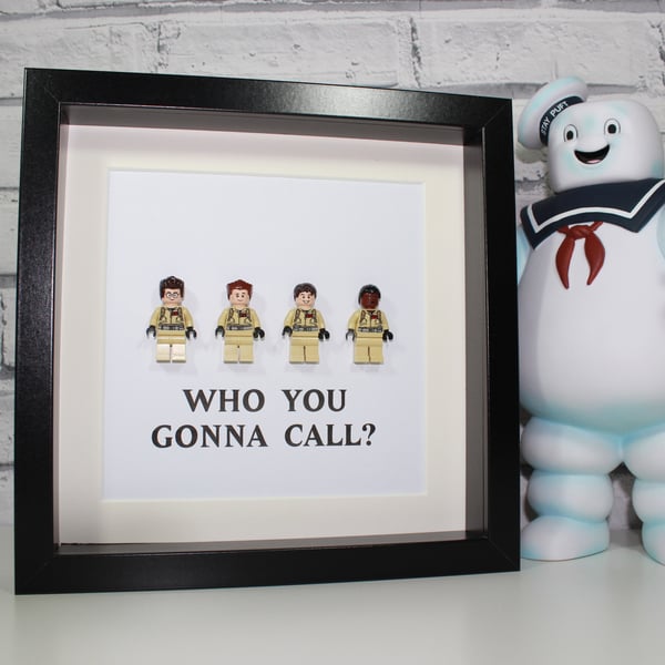 GHOSTBUSTERS - FRAMED MINIFIGURES - WHO YOU GONNA CALL?