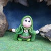 Tiny Gnome Maiden 'Ethie' 1.5" OOAK Sculpt by Ann Galvin