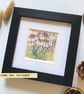 Miniature - Echinacea Coneflowers drawing, original art, original floral mini - Image 9