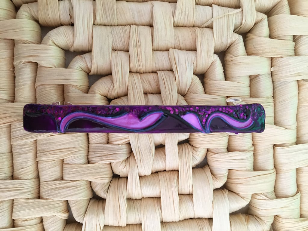 Mulberry Wine Hair Slide - Large