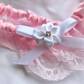 JULIETE Pink Lace Wedding Garter