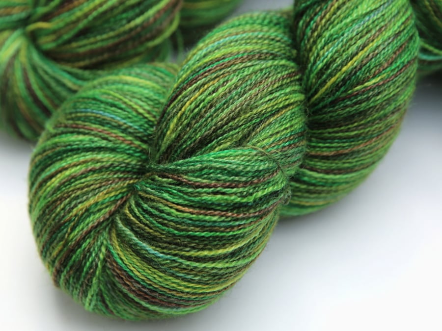 SALE: Jungle - Silky Superwash Bluefaced Leicester laceweight yarn
