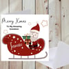 Christmas Card, Handmade and personalised, Father Christmas Card
