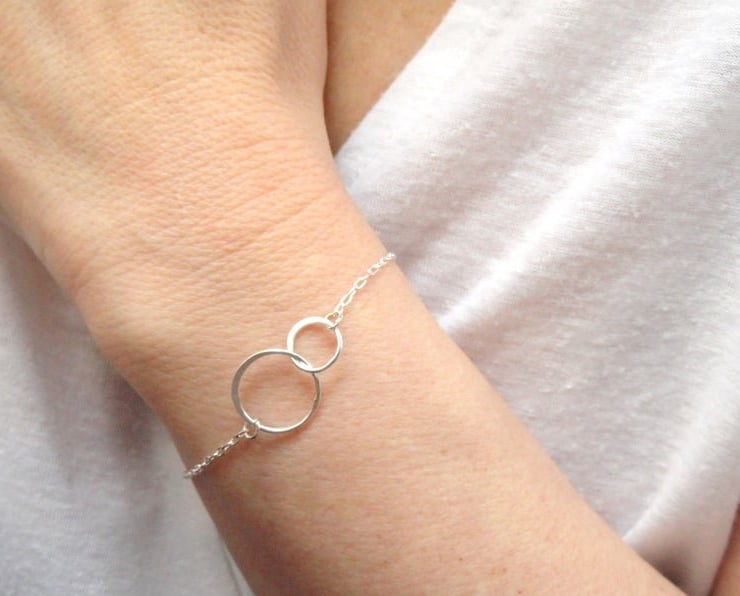 Sterling silver sale eternity bracelet