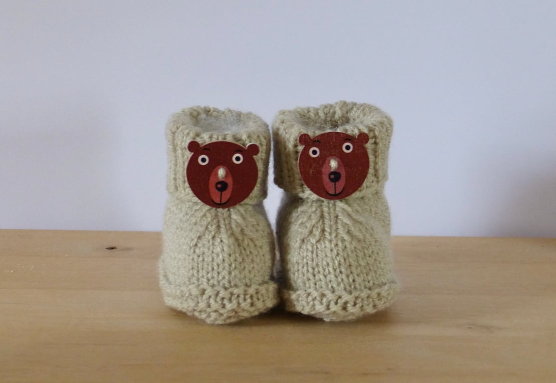Knitted Baby Booties
