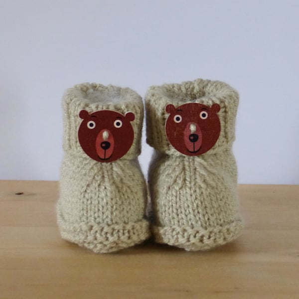 Knitted Baby Booties