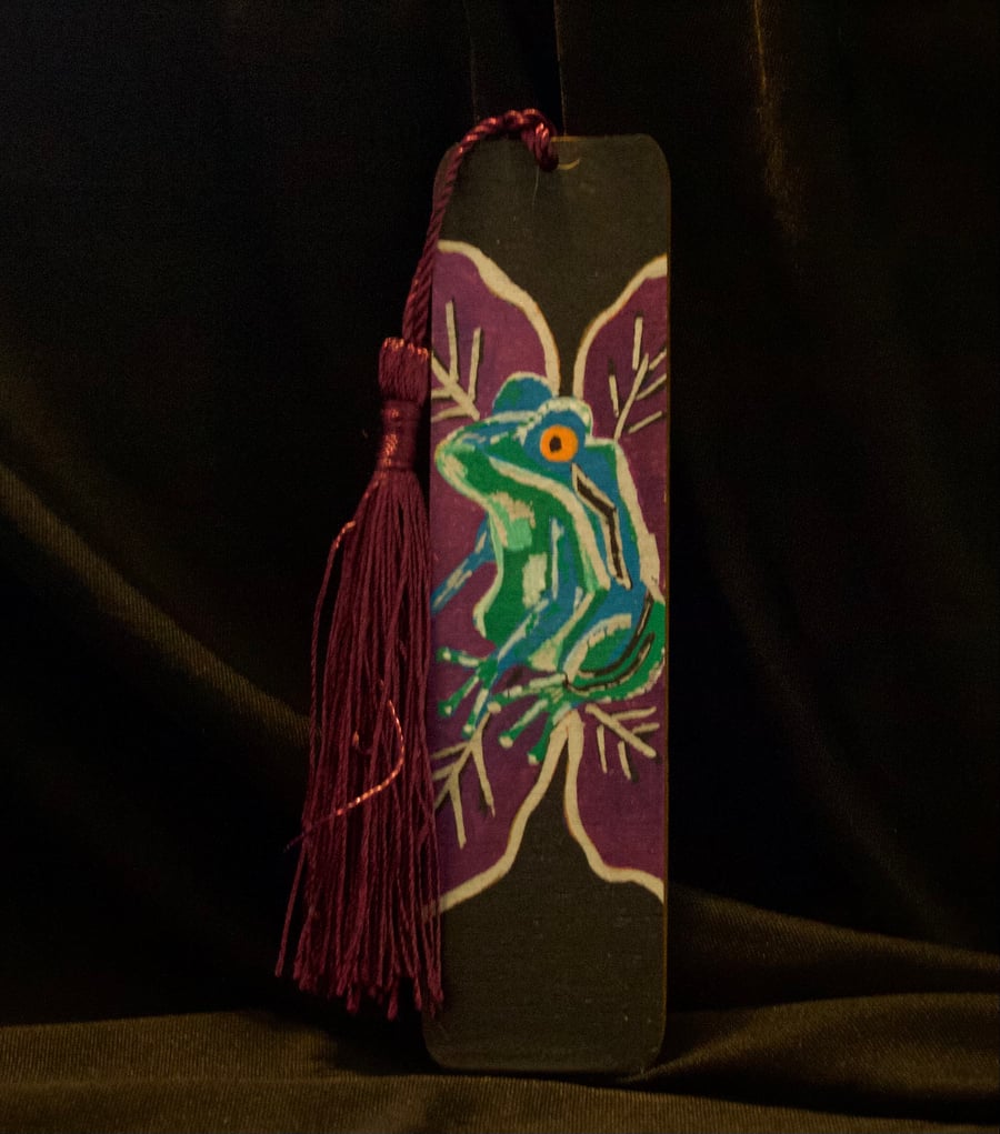 Fun frog book mark.