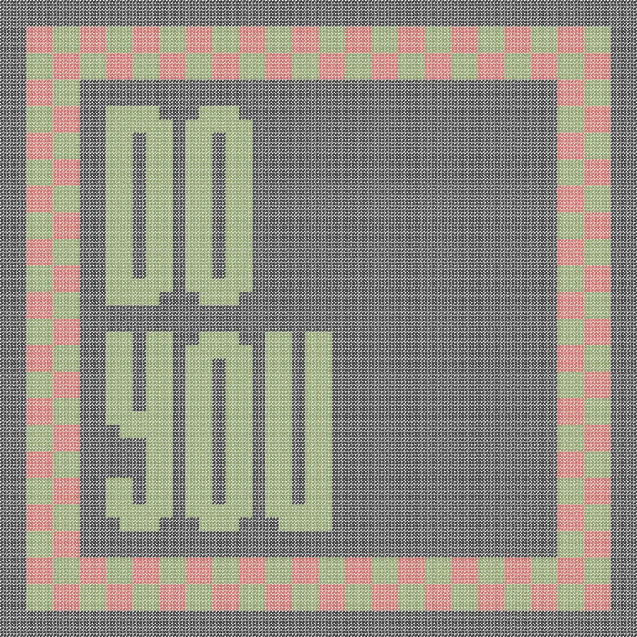 DO YOU Needlepoint Cushion Pattern - Large Digital Tapestry Chart PDF