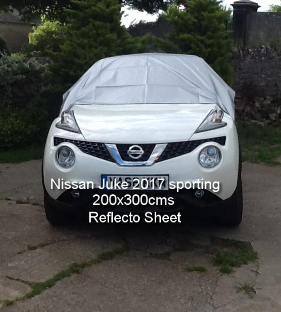 Sun Reflective Car, Bike or Kennel Cover -keeps vehicle cooler for you & pets 