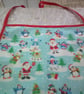 Santa, Penguins, Snowmen & Rudolph Christmas Baby Apron - Image 5