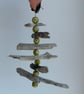 Driftwood Christmas Tree with Upcycled Flower Beads - Image 2