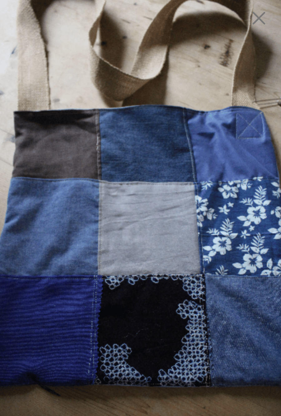Handmade patchwork shoulder bag