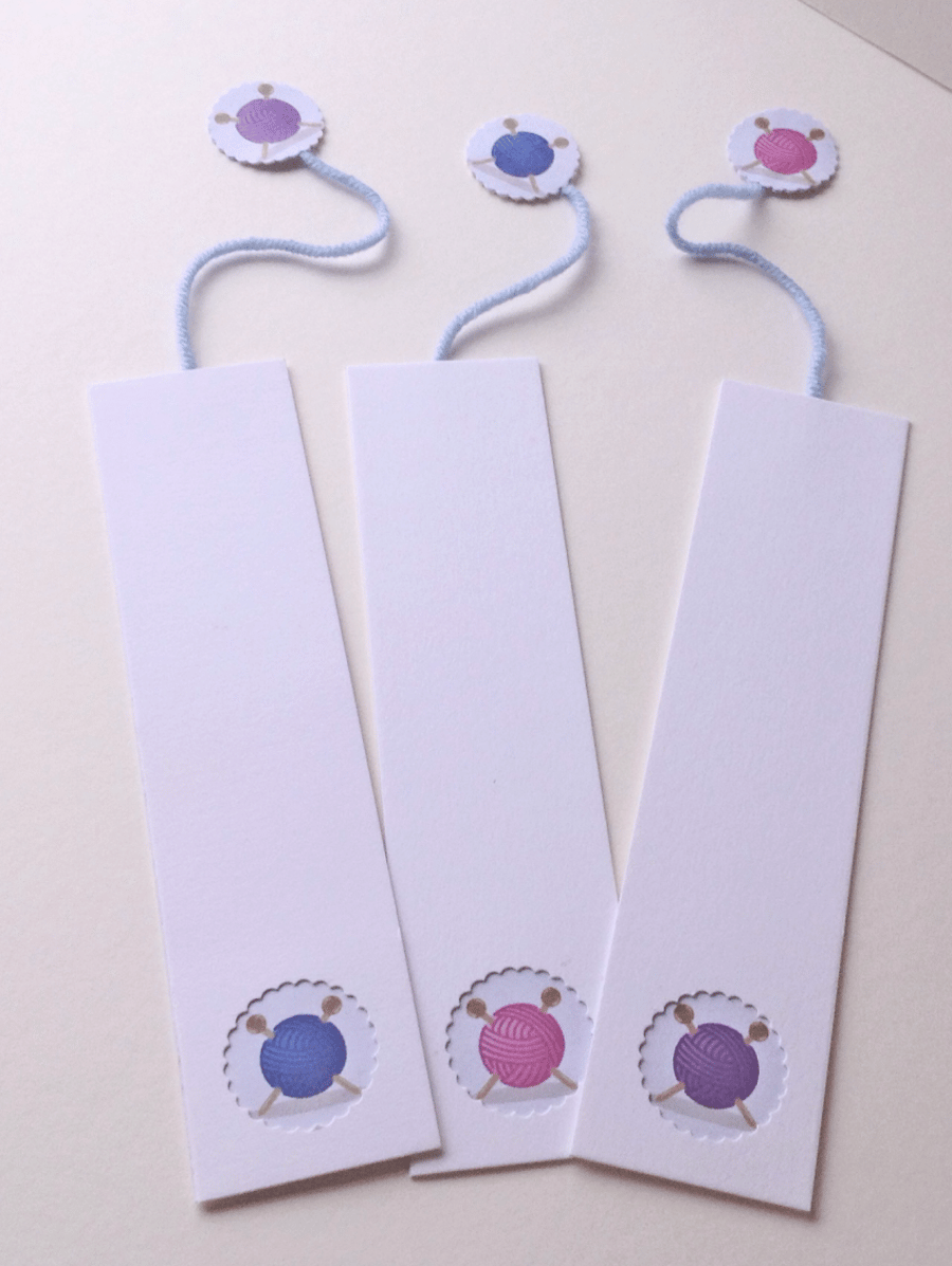Bookmarks Set of Three, Handmade Bookmark Pack 