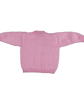 Baby girl cardigan hand knitted in pale pink 0 - 3 months  - Image 8