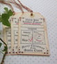 CHRISTMAS GIFT TAGS  ( set of 3) ' Gift  from Santa ' . Vintage -style. - Image 4