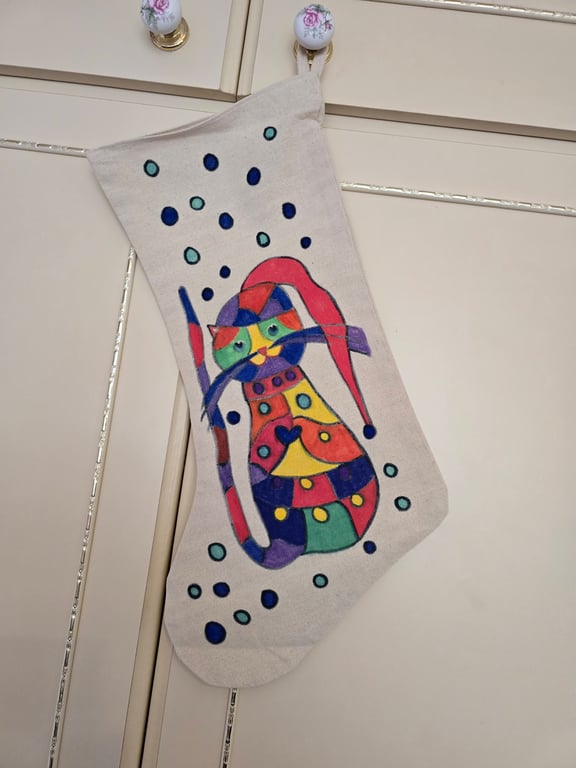 Fairy Cat Christmas Stocking