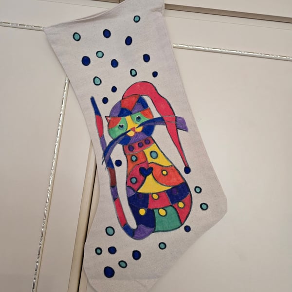 Fairy Cat Christmas Stocking