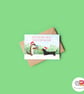 Otter and Dachshund Christmas Card, A6 Christmas Card - Image 1