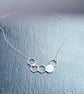 Sterling Silver Honeycomb Necklace with Bee - Image 1