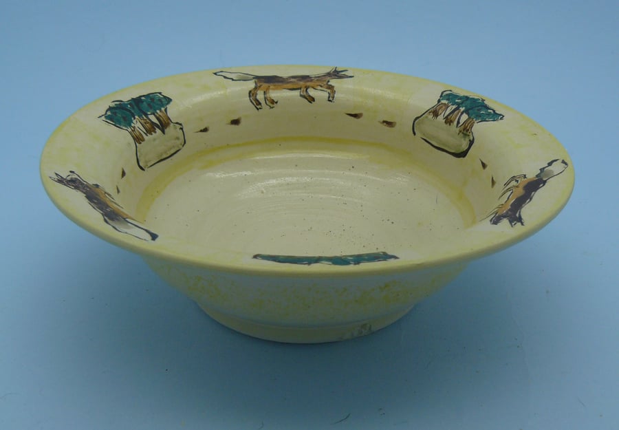 Foxes in the Meadow bowls