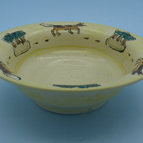 Foxes in the Meadow bowls