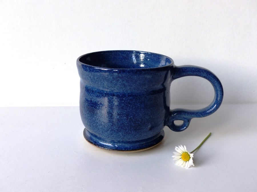  Beautiful Blue Cup Pottery Handthrown Ceramic Stoneware