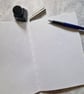 Handmade Peacock Notebook - Original artwork cover, blank inside.  - Image 2
