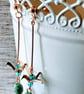 Origami crane bird earrings - Image 1
