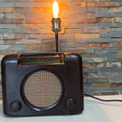 Up cycled vintage Bush Bakelite Radio Lamp