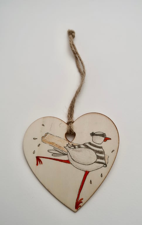 Chip Thief with Hot Chip Hanging Decoration (facing L-R)