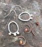  Silver Seed Pod Mismatched Dangle Earrings - Image 6