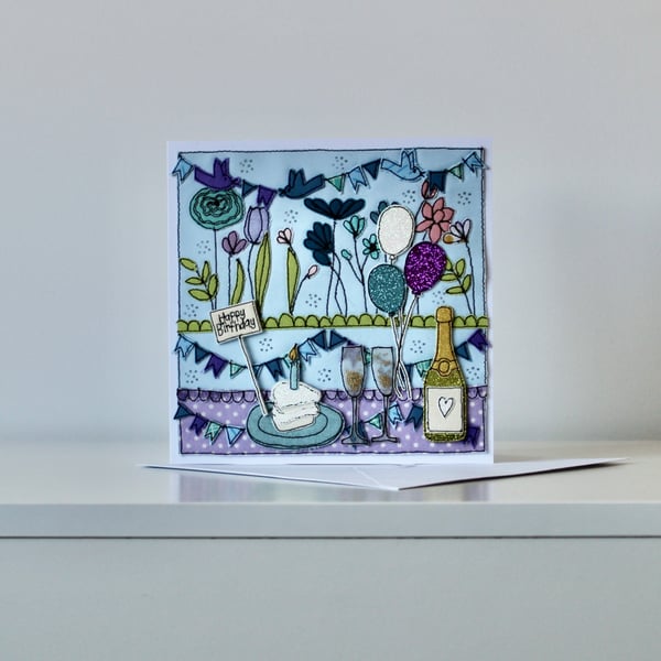 Handmade Blank Birthday Card